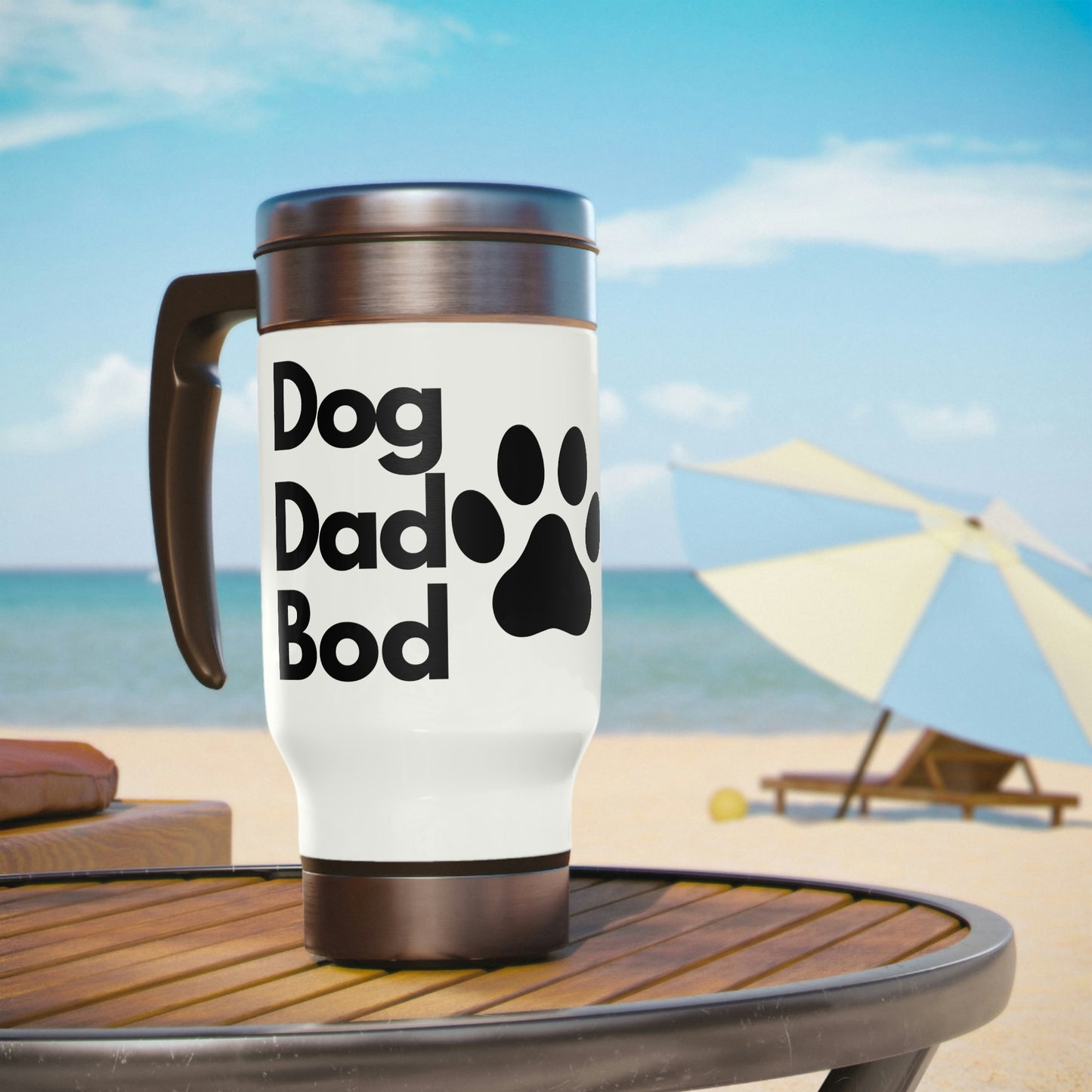 Dog Dad Bod 14oz Travel Mug
