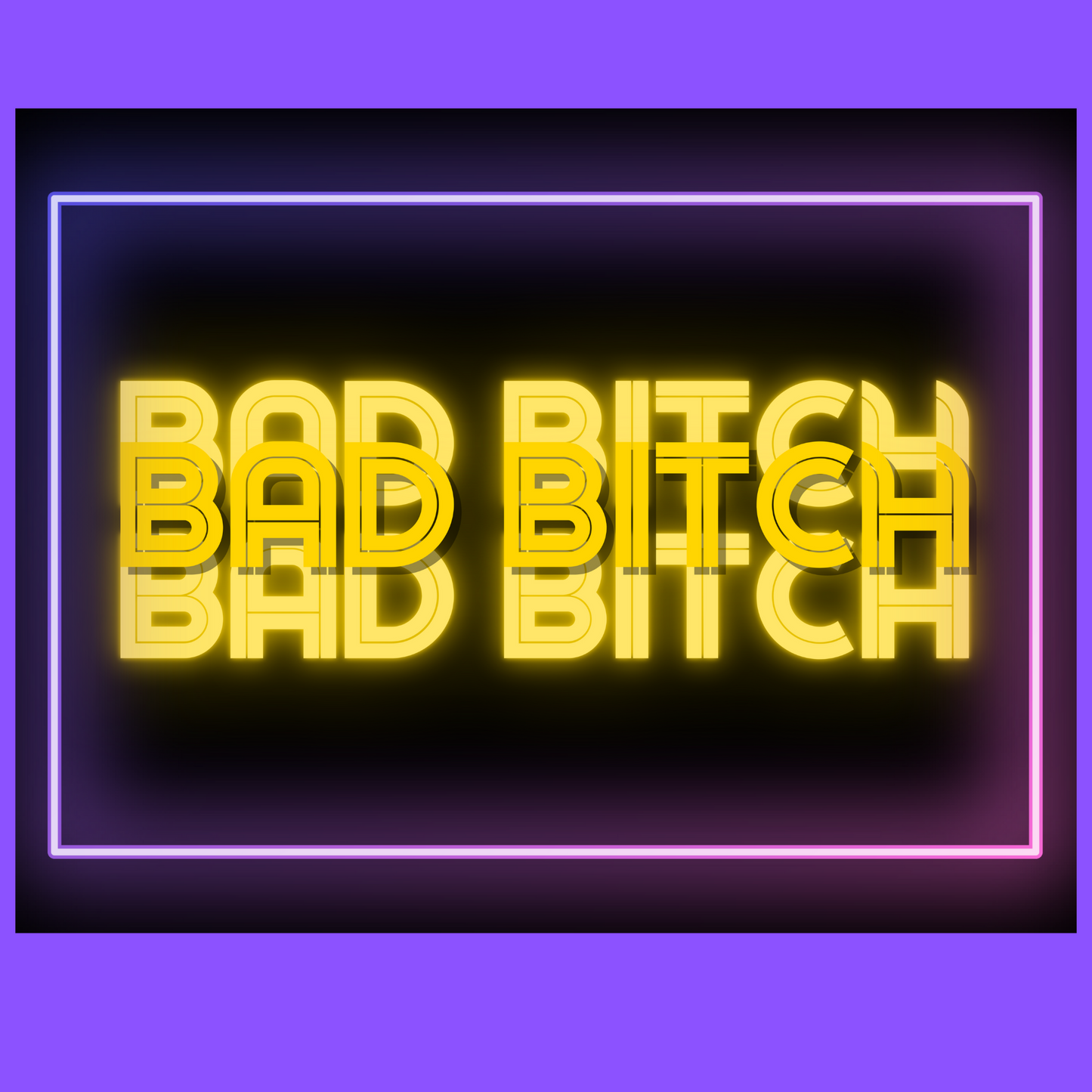 Bad Bitch Neon Sticker