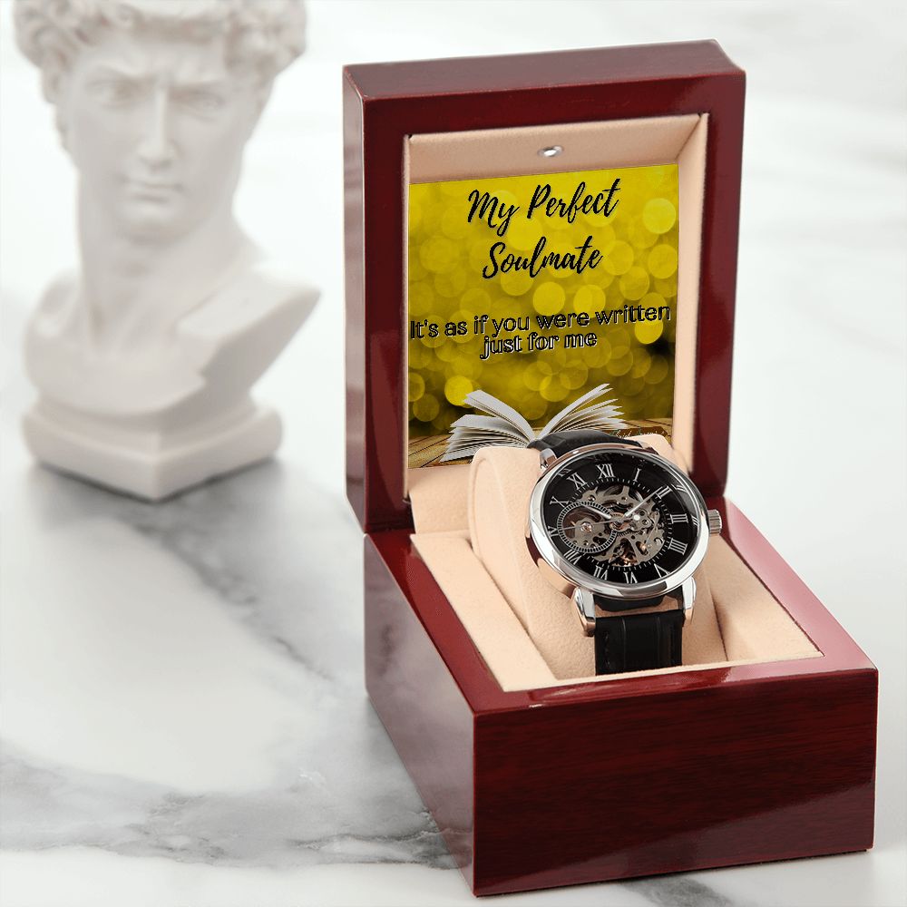 Perfect Soulmate Bookworm, Chronograph Open-Face Watch