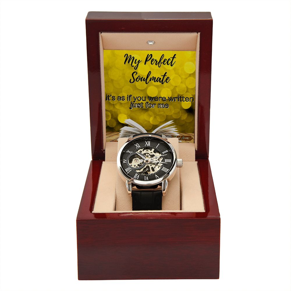 Perfect Soulmate Bookworm, Chronograph Open-Face Watch