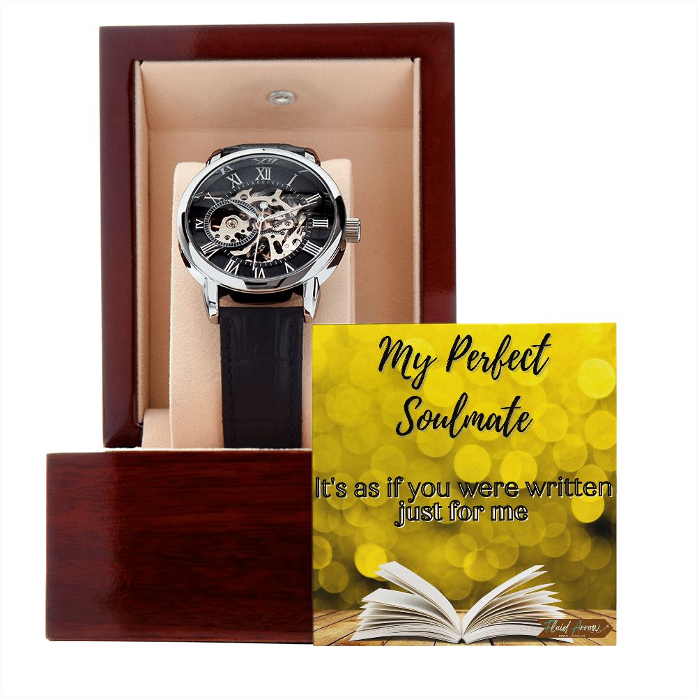 Perfect Soulmate Bookworm, Chronograph Open-Face Watch