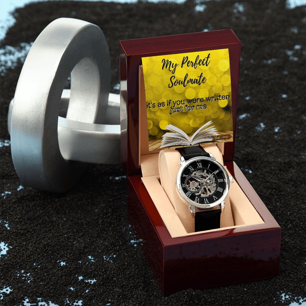 Perfect Soulmate Bookworm, Chronograph Open-Face Watch