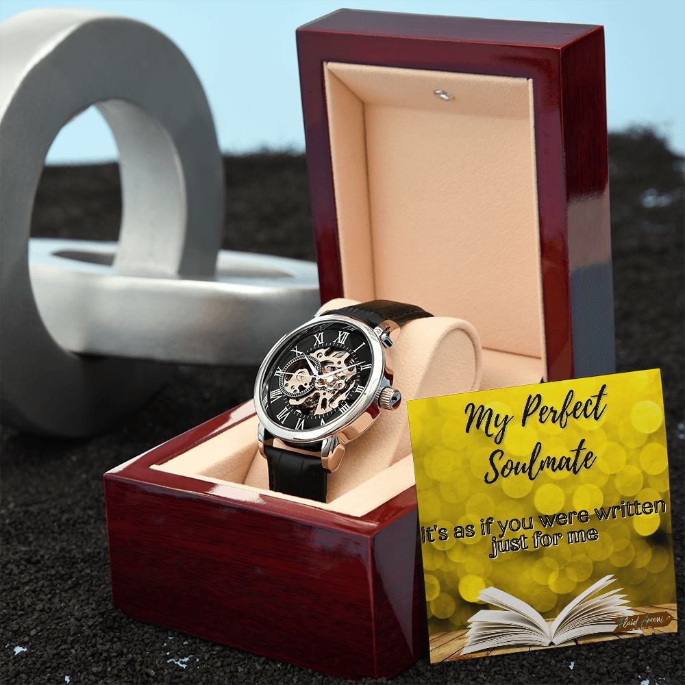 Perfect Soulmate Bookworm, Chronograph Open-Face Watch