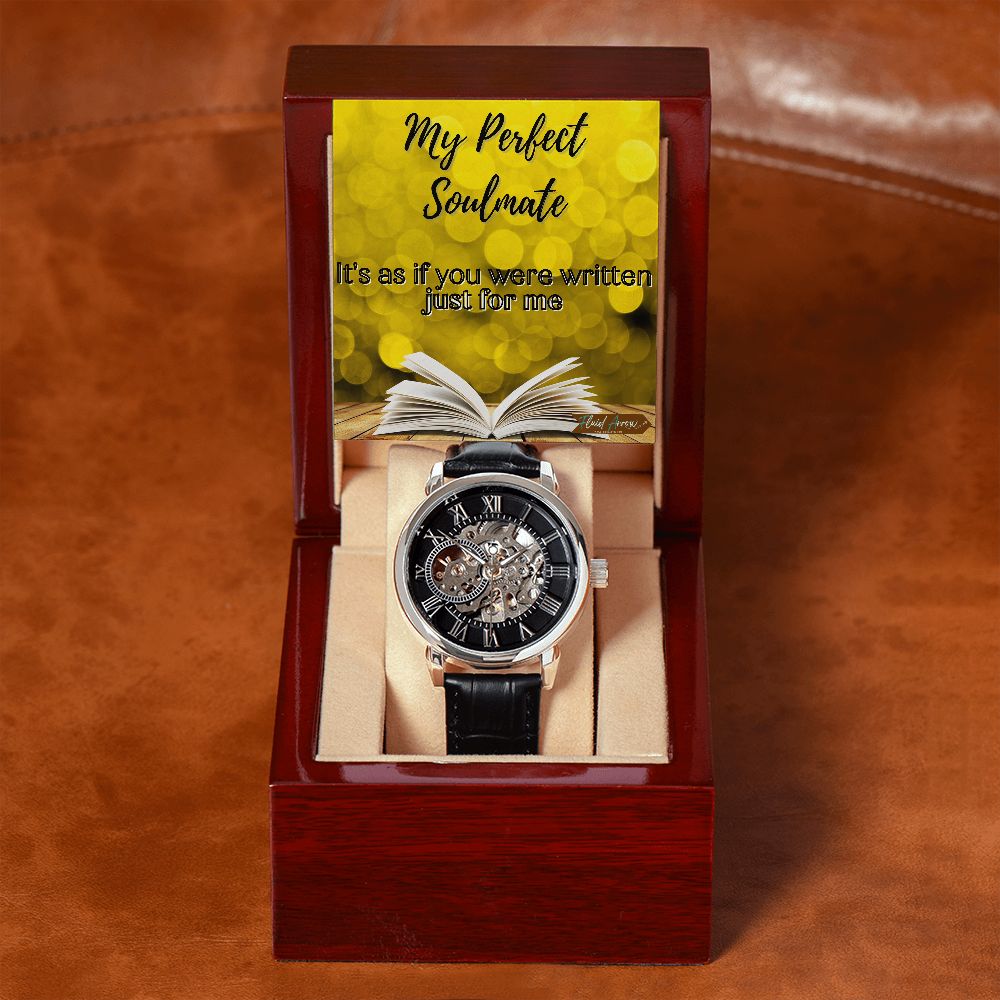 Perfect Soulmate Bookworm, Chronograph Open-Face Watch