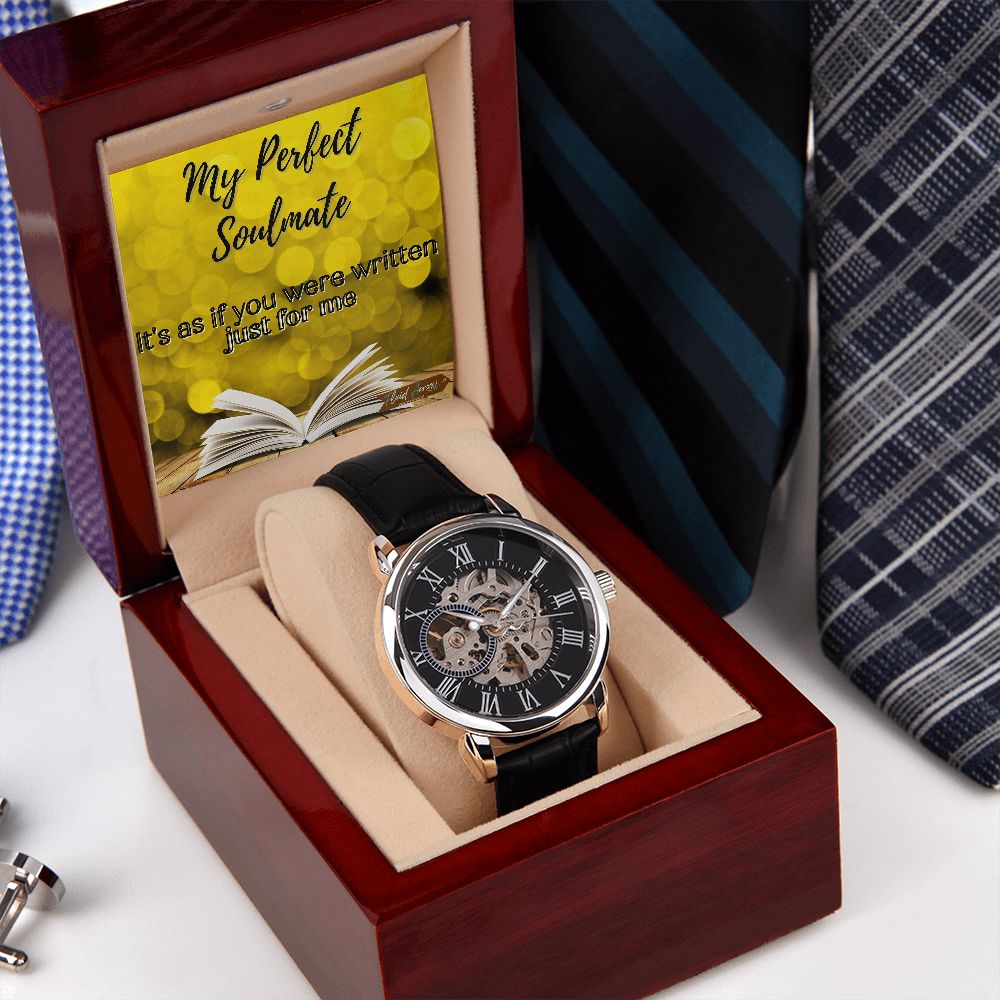 Perfect Soulmate Bookworm, Chronograph Open-Face Watch