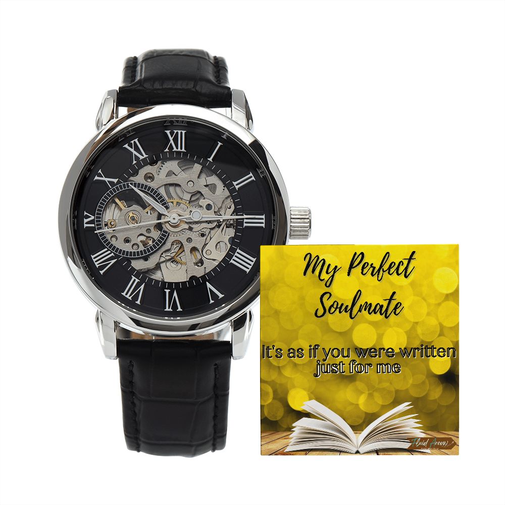 Perfect Soulmate Bookworm, Chronograph Open-Face Watch
