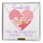 Soulmate Puzzle Heart, Customizable Name Necklace