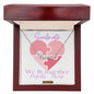 Soulmate Puzzle Heart, Customizable Name Necklace
