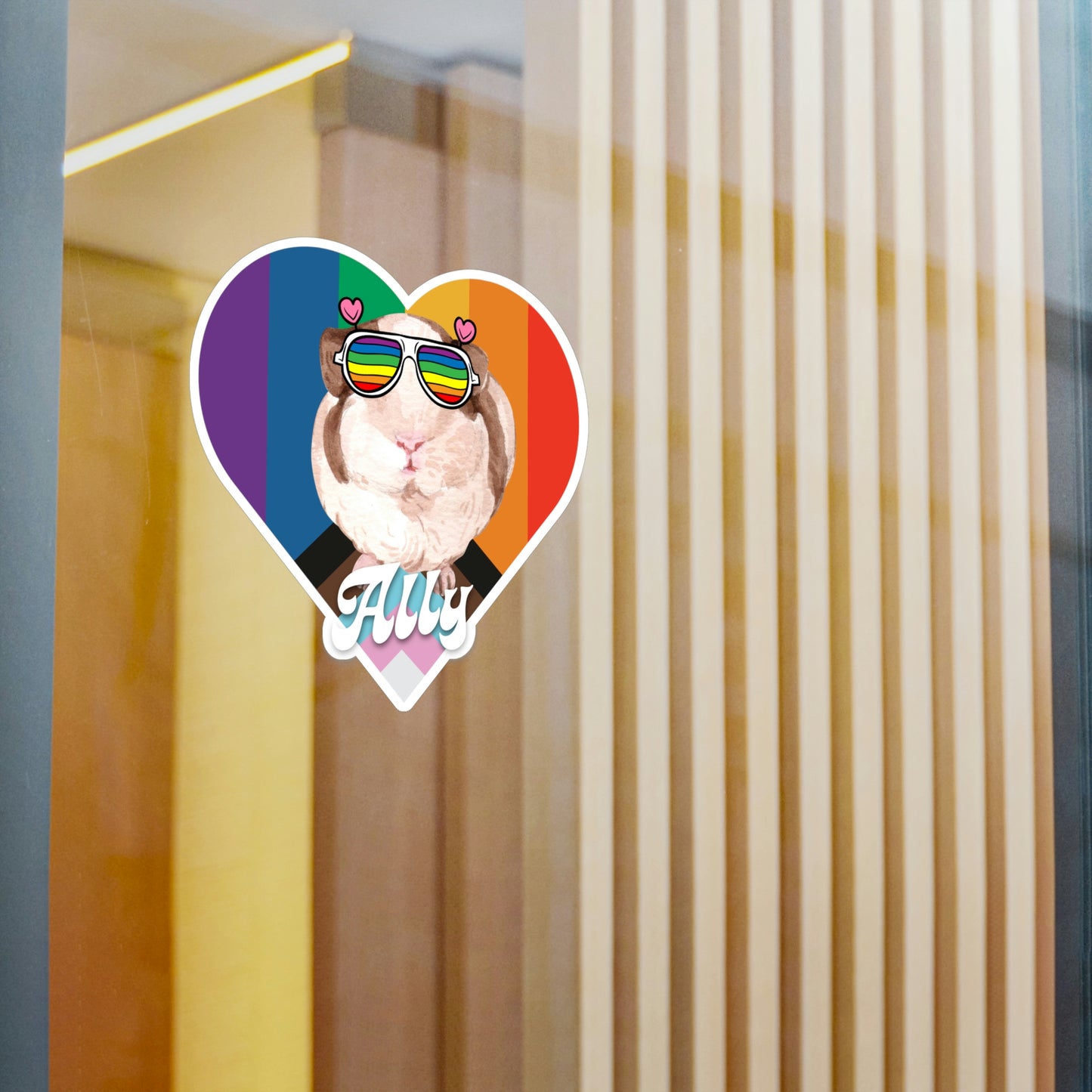 Guinea Pig LGBTQ Ally Sticker