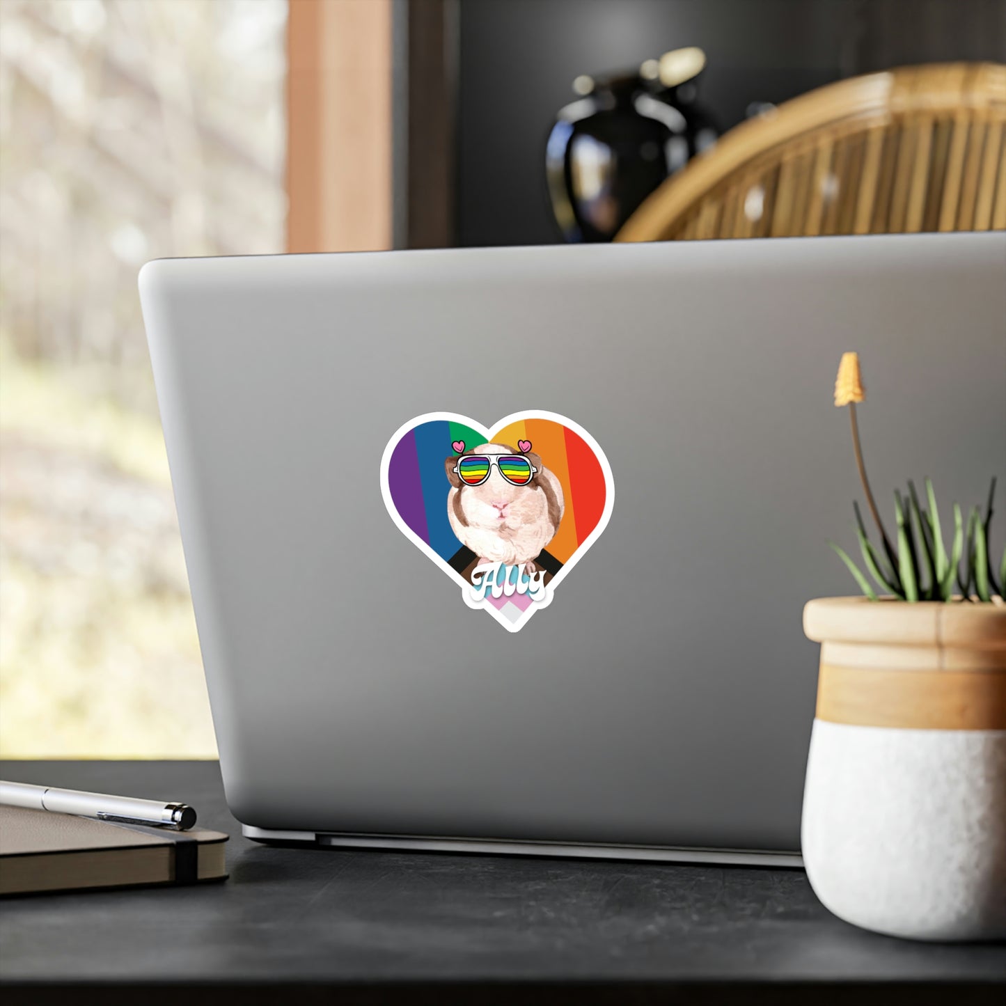 Guinea Pig LGBTQ Ally Sticker