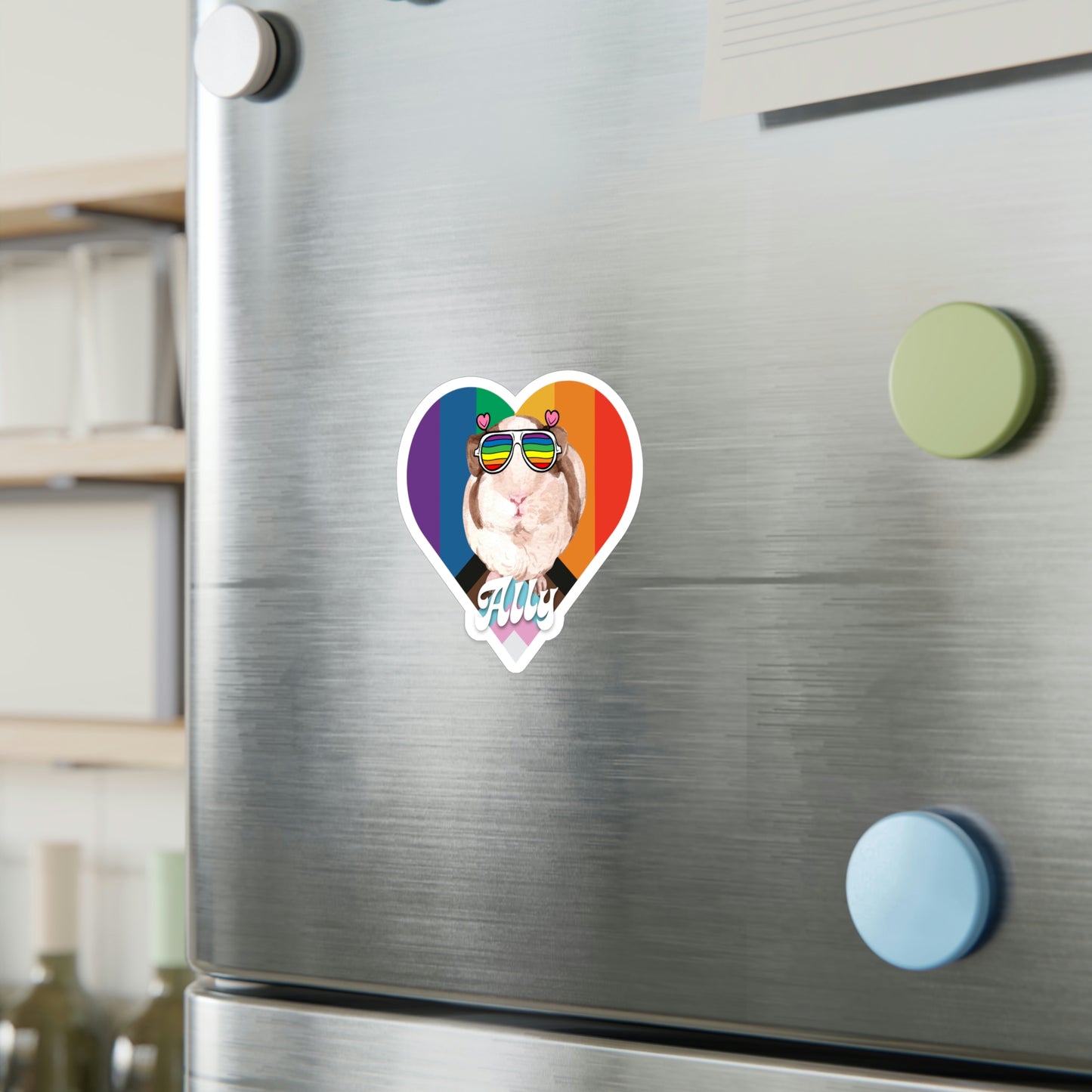 Guinea Pig LGBTQ Ally Sticker