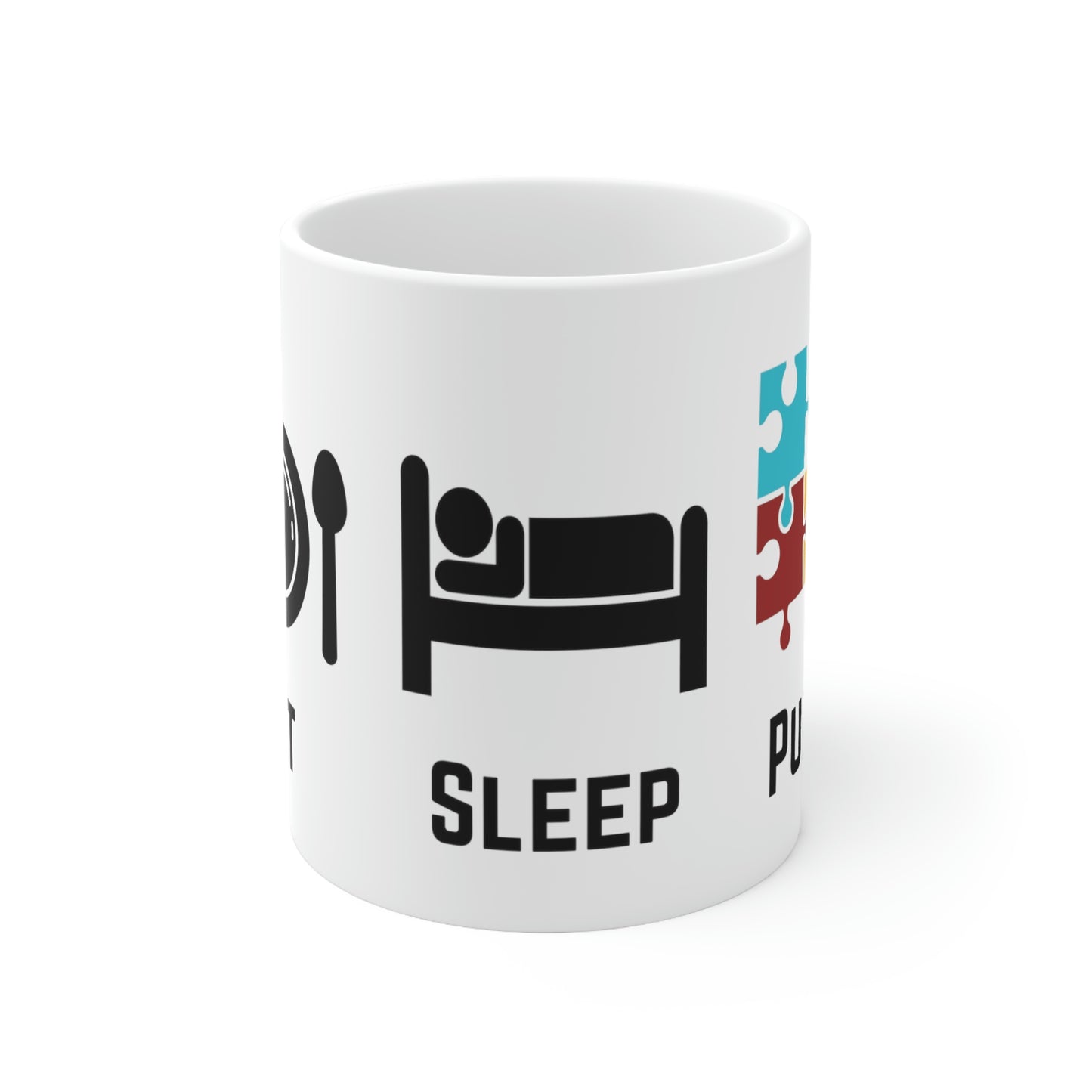 Eat, Sleep, Puzzle Mug 11oz