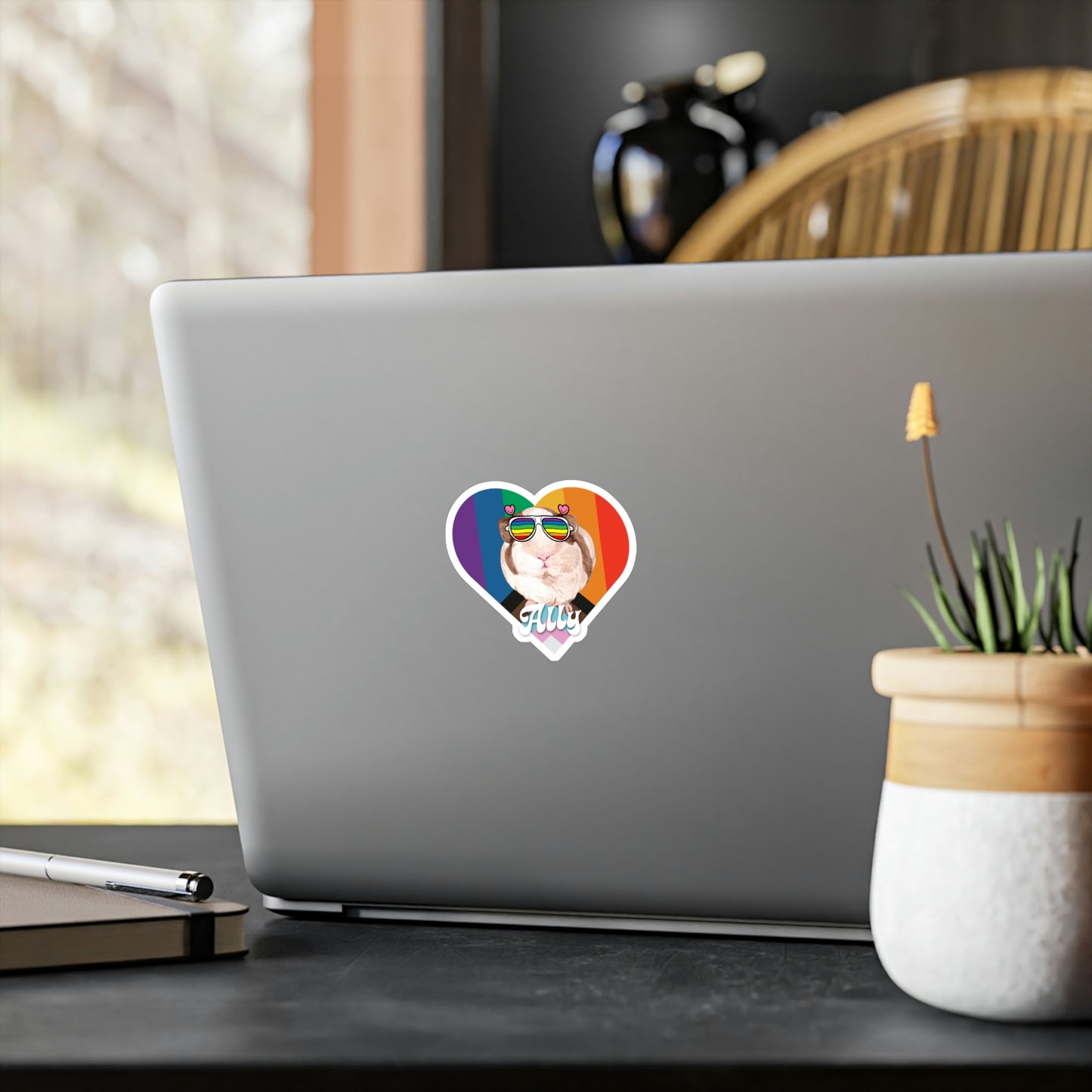 Guinea Pig LGBTQ Ally Sticker