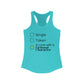 In Love w/ Fictional Character Racerback Tank