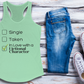 In Love w/ Fictional Character Racerback Tank