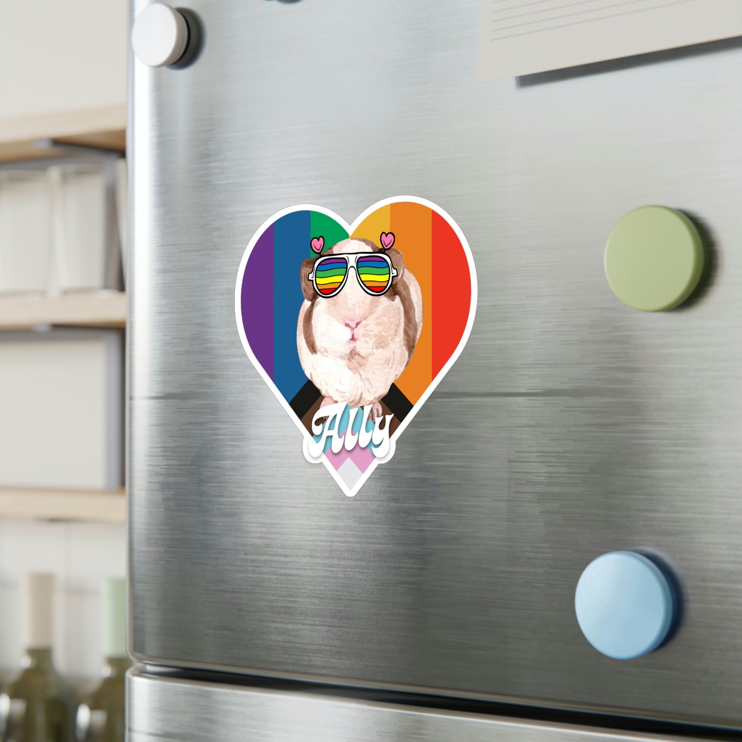 Guinea Pig LGBTQ Ally Sticker