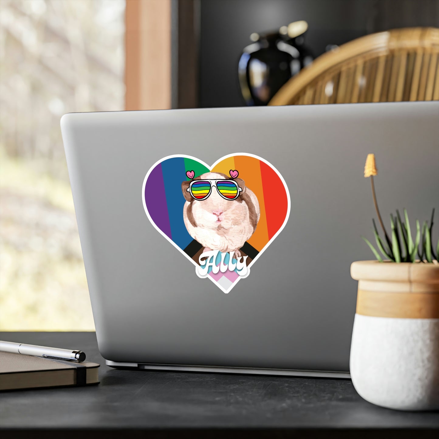 Guinea Pig LGBTQ Ally Sticker