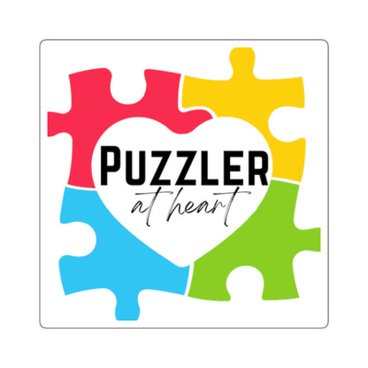 Puzzler at Heart Sticker