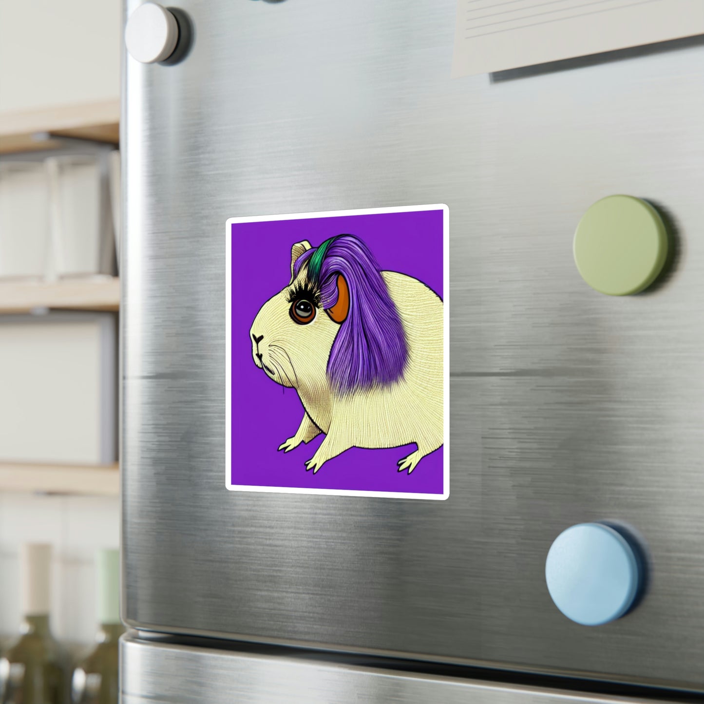 Punk Rock Guinea Pig Sticker