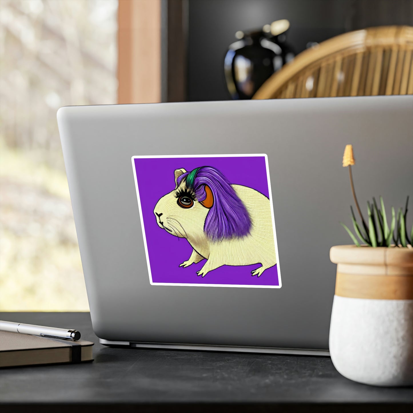 Punk Rock Guinea Pig Sticker