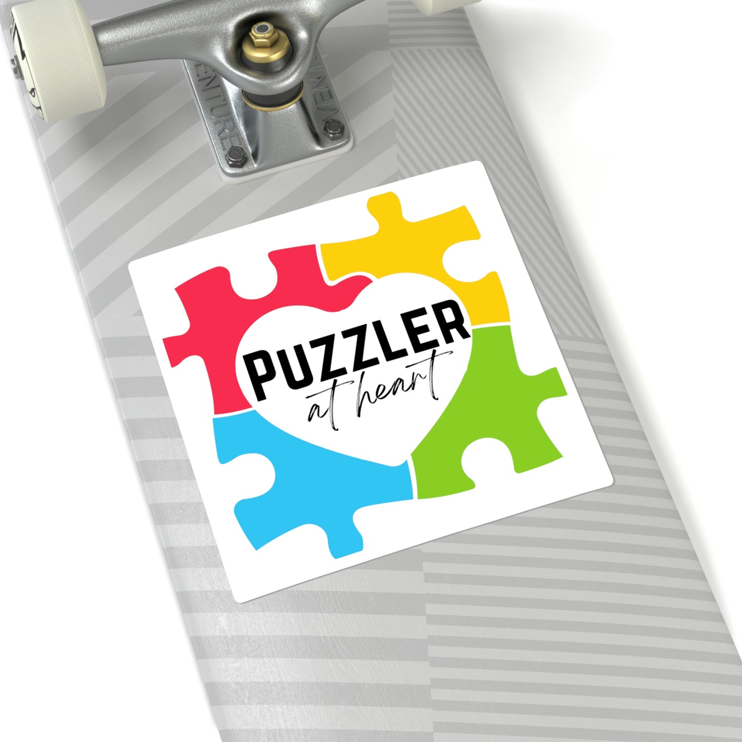 Puzzler at Heart Sticker