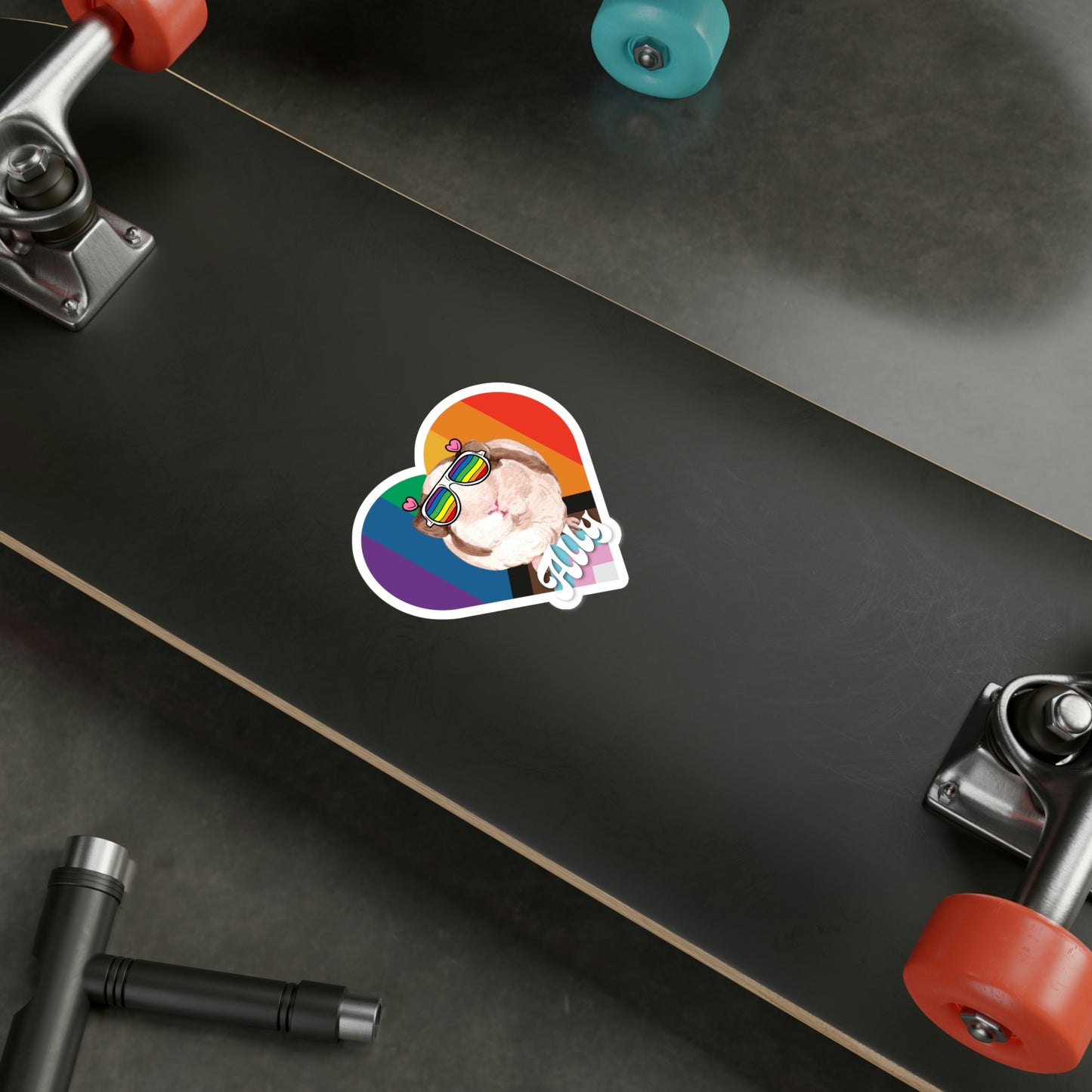 Guinea Pig LGBTQ Ally Sticker