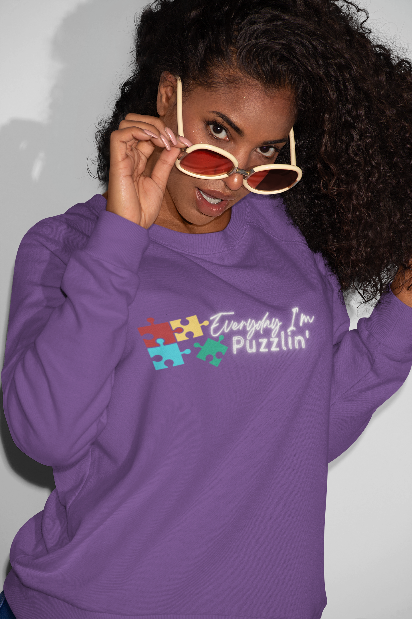 Everyday I'm Puzzlin' Sweatshirt